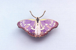 Lesser Purple Emperor Butterfly (Apatura ilia) Enamel Pin