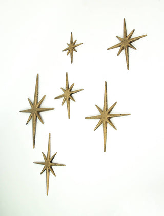 Gold Starburst Wall Hanging - Cast Iron