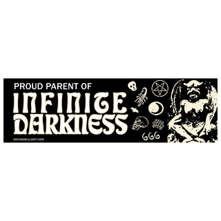 "Infinite Darkness" Glow-in-the-dark Bumper Sticker