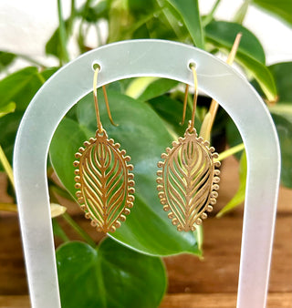 Brass Yoni Earrings