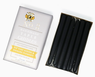 Unscented Hand Dipped Tapered Candles 8"