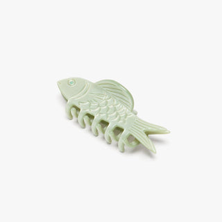Jade Green Fish Mini Hair Claw