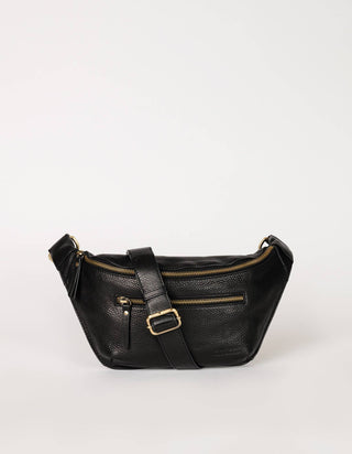 Drew Bum Bag - Black Soft Grain Leather