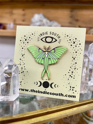 Luna Moth Enamel Pin