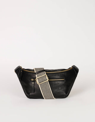 Drew Bum Bag - Black Soft Grain Leather