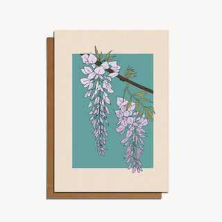Cai & Jo | Wisteria Flower Card