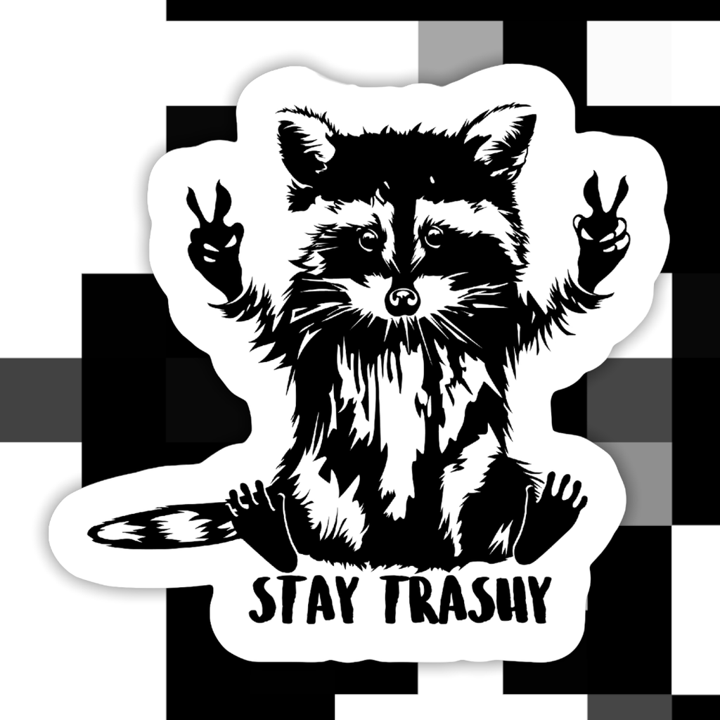 Raccoon Stay Trashy - Sticker – Indie South