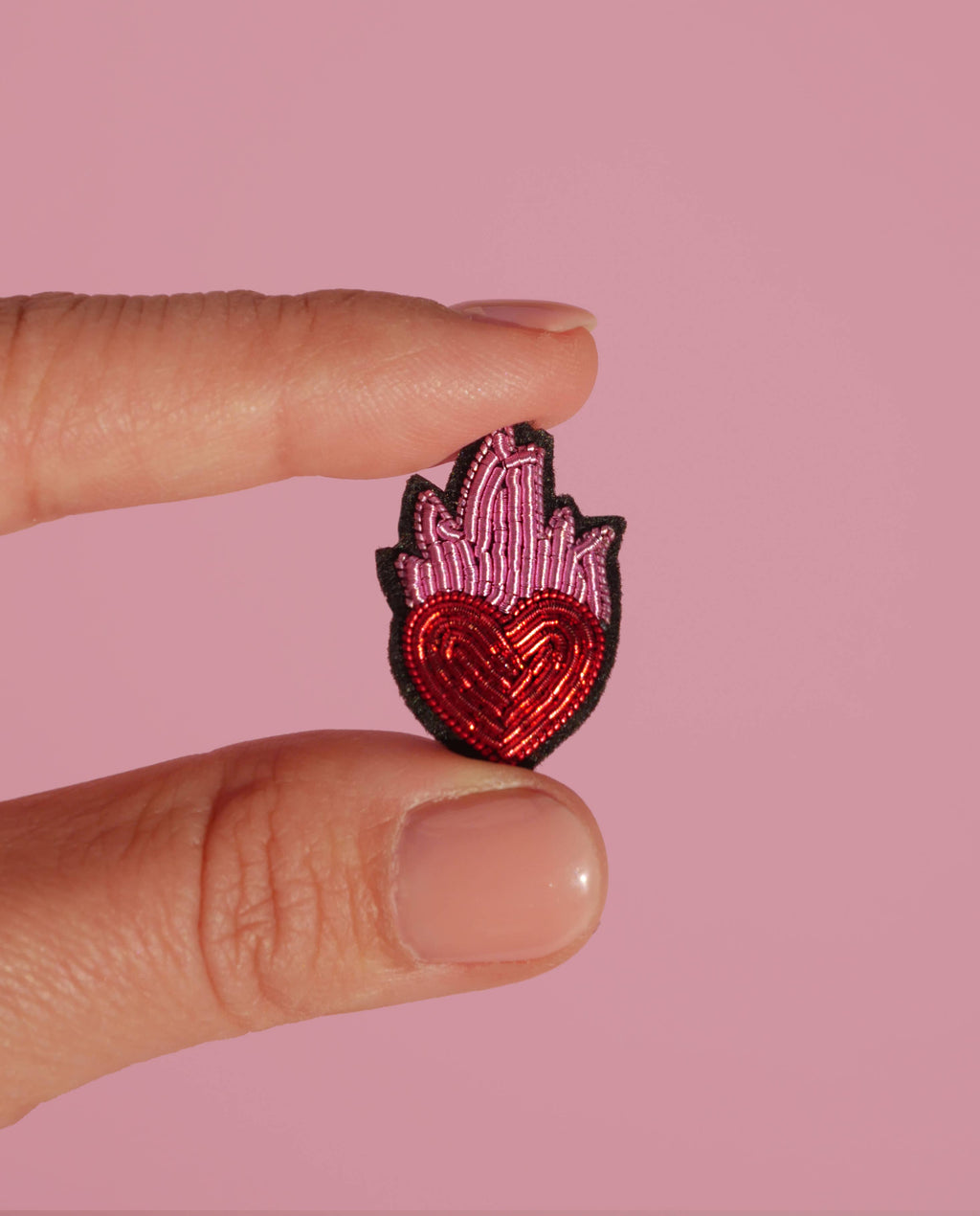 Flaming Heart Brooch main image 0