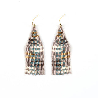Ladder Fringe Earrings - Taupe
