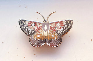 Mormon Metalmark Butterfly (Apodemia mormo) Enamel Pin