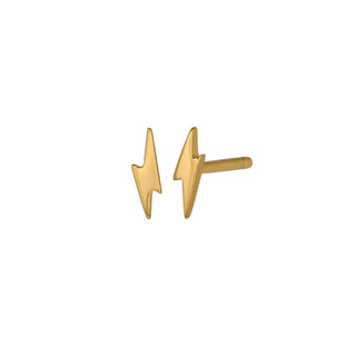 Lightning Stud Earring - Gold
