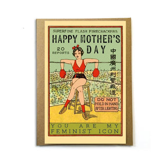 Mother's Day Card You Are My Feminist Icon Vintage Imagery
