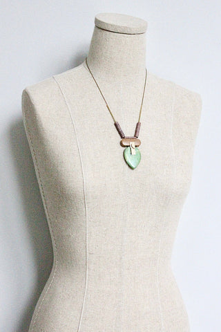 Geometric jasper necklace