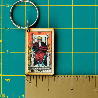 The Emperor  Wooden Keychain
