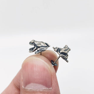 Sterling Silver Vintage Frog Ear Studs