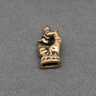 Vintage-Style Brass Middle Finger Desktop Figurine