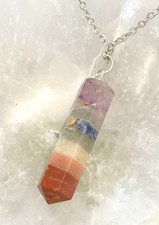 Chakra Gemstone Point Necklace