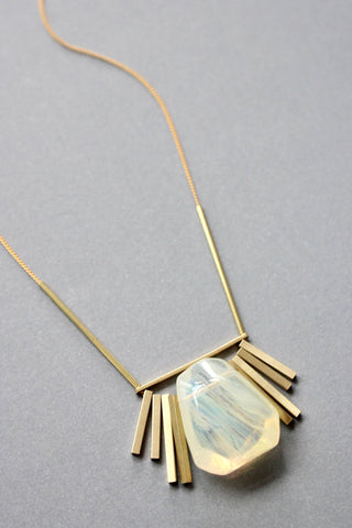 David Aubrey Jewelry | Quartz geometric necklace