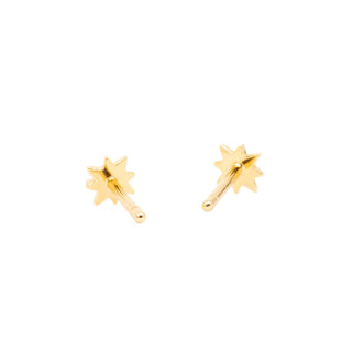 Sun Stud Earrings - Gold