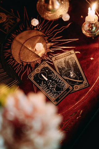 Celestial Velvet Altar Cloth - Blush Pink Velvet + Silver Foil