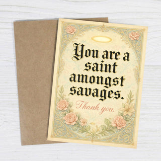 Saint Amongst Savages Thank You Card