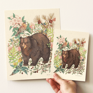 Forest Edge Black Bear Print (8x10)