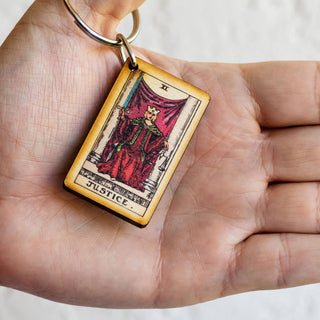 Justice Wooden Keychain
