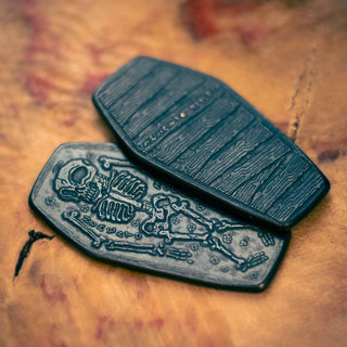 Coffin Memento Mori Memento Vivere in Blackened Copper