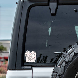 Angel Devil Cute Swear Vinyl Sticker