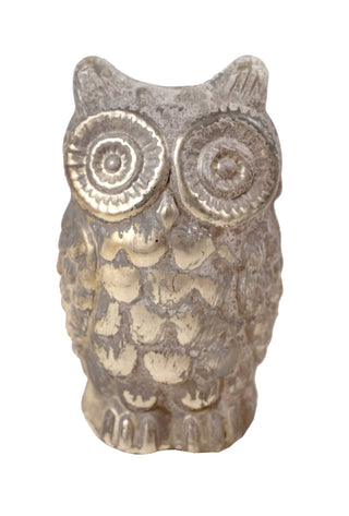 Glass Antiqued Sm Owl