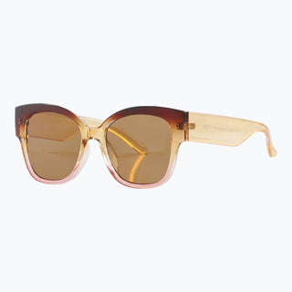 Dahlia Retro Sunglasses - Amber/Pink