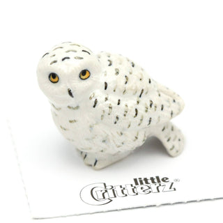 Ghost The Snowy Owl - Porcelain Miniature