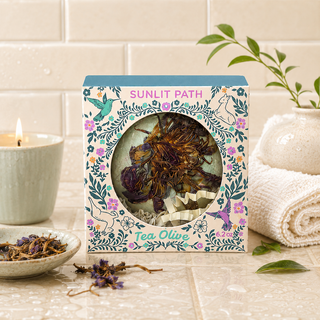 Sunlit Path Bath Bomb in Tea Olive