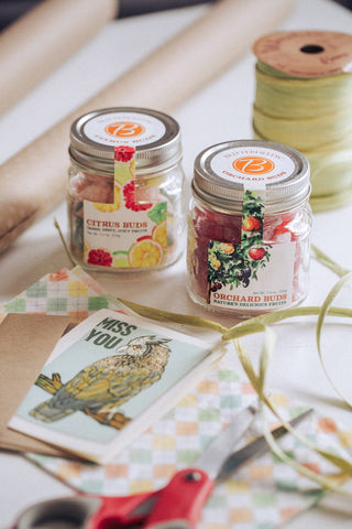 Orchard Buds Jar- Prickly Pear, Plum, Passion Fruit, and Apple 7.3 OZ