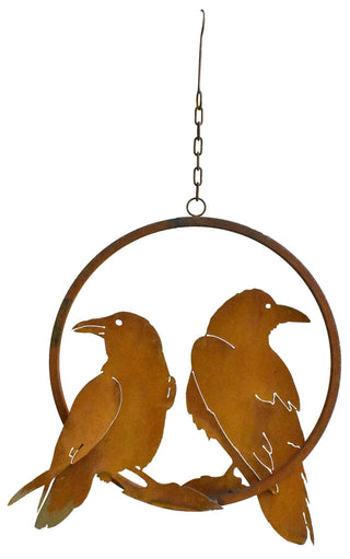 Double Raven Hanging Ring