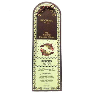 Zodiac Incense- Pisces: Patchouli