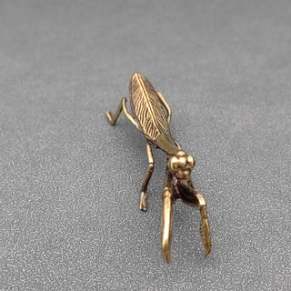 Vintage Brass Mantis Desktop Figurine