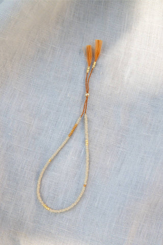 Sintha Silk Bead Bracelet: Rust