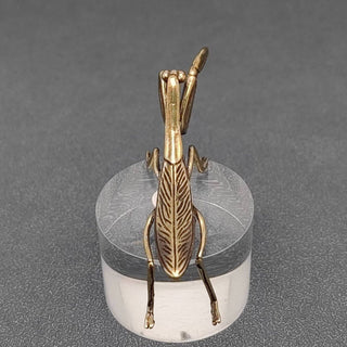 Vintage Brass Mantis Desktop Figurine