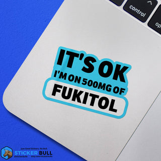500mg Of FUKITOL Vinyl Sticker