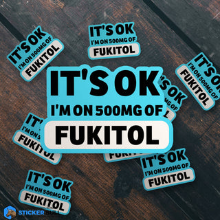 500mg Of FUKITOL Vinyl Sticker