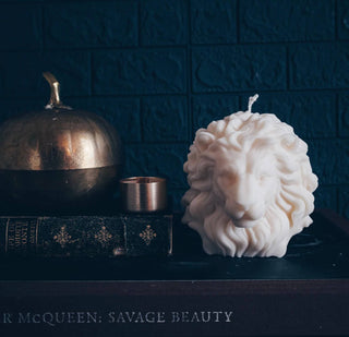 Lion Pillar Candle