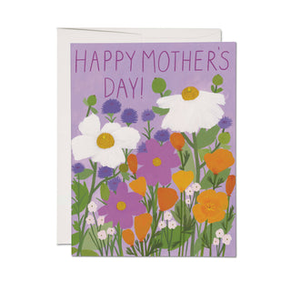 Mother's Day Poppies greeting card: Single
