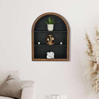 Cast Iron Golden Mushroom Trio Table Décor