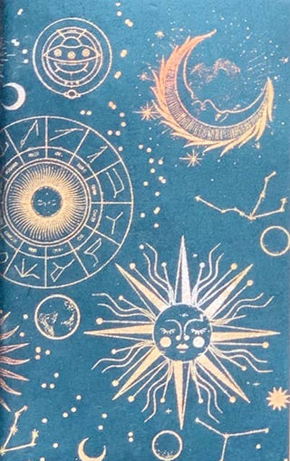 Celestial  Gold on Teal Journal