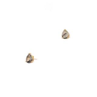 Pear Stud Earrings: Iolite