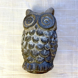 Glass Antiqued Sm Owl