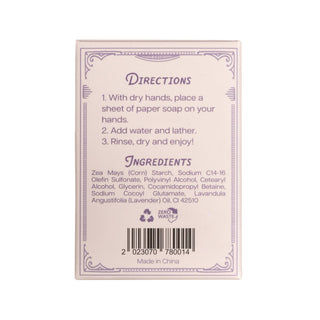 Paper Soap – Lavender Scent
