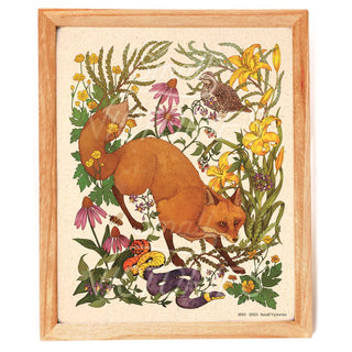 Woodland Meadow Red Fox Print (8x10)
