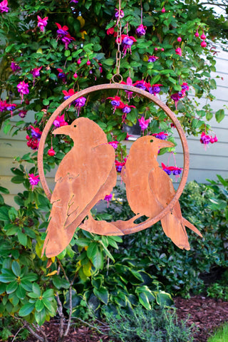 Double Raven Hanging Ring